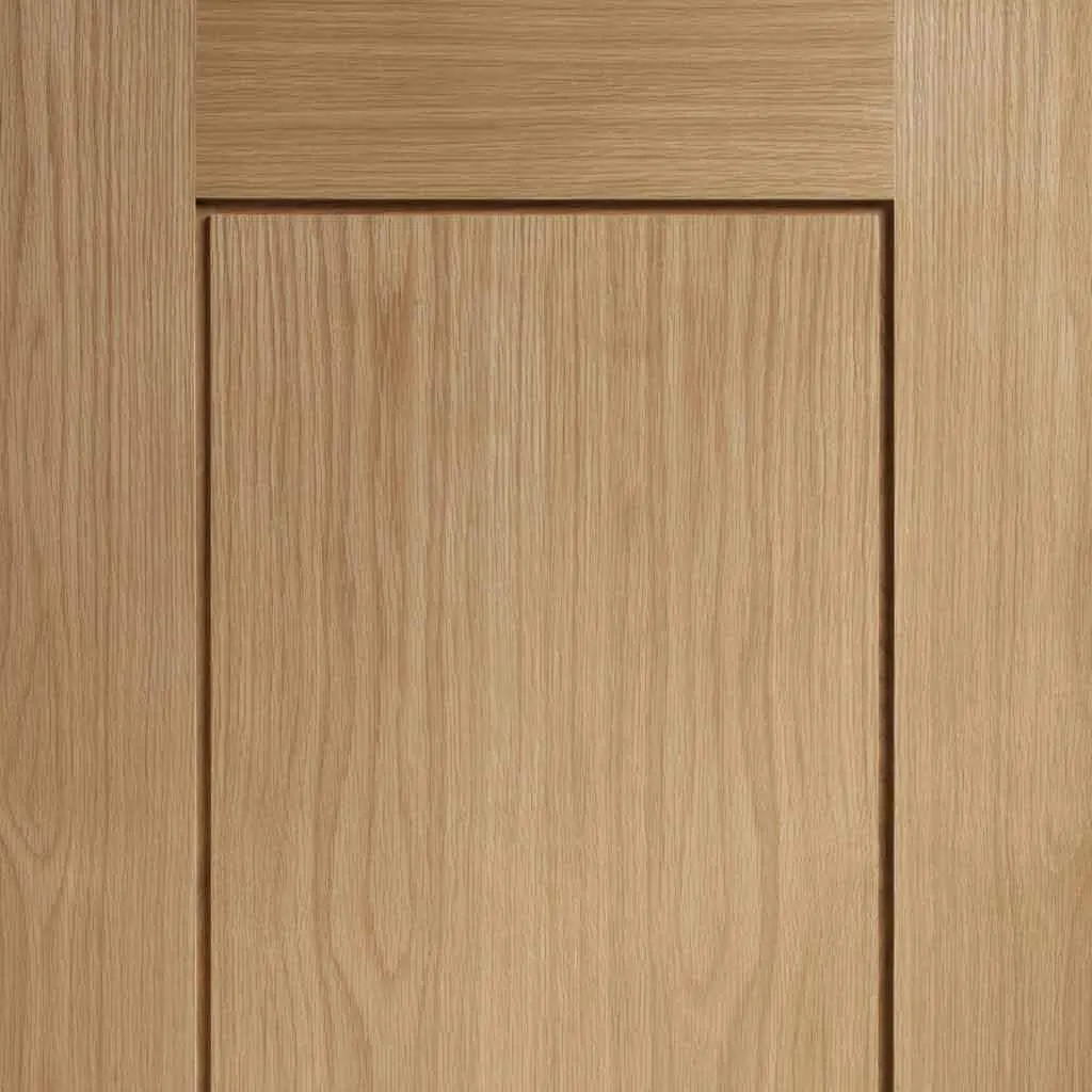 Bespoke Pass-Easi Piacenza Oak 2 Panel Flush - 2 Sliding Doors and Frame Kit - Groove Design