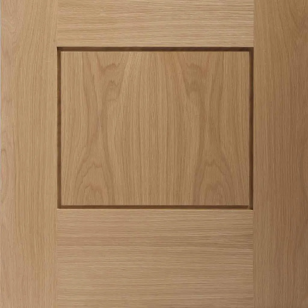 Bespoke Pass-Easi Piacenza Oak 2 Panel Flush - 2 Sliding Doors and Frame Kit - Groove Design