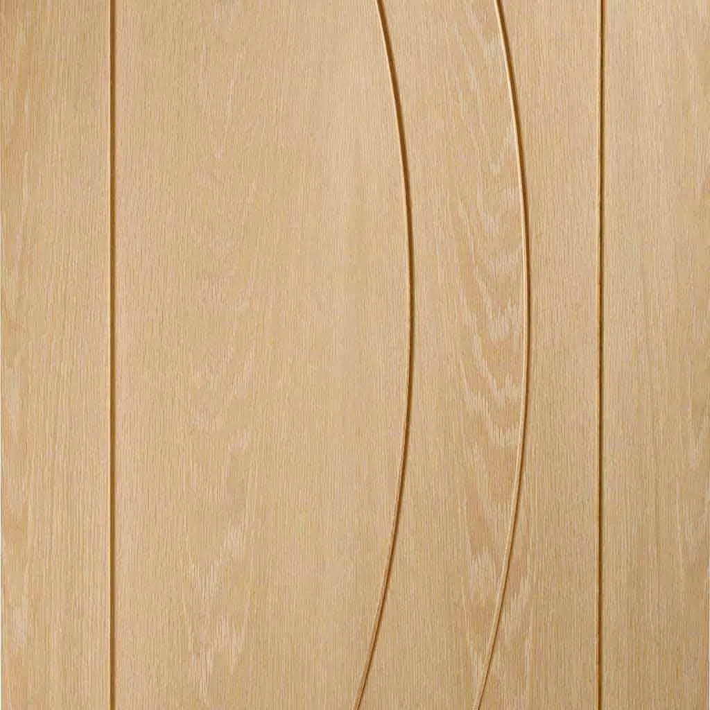 Bespoke Pass-Easi Salerno Oak Flush - 4 Sliding Doors and Frame Kit - Prefinished