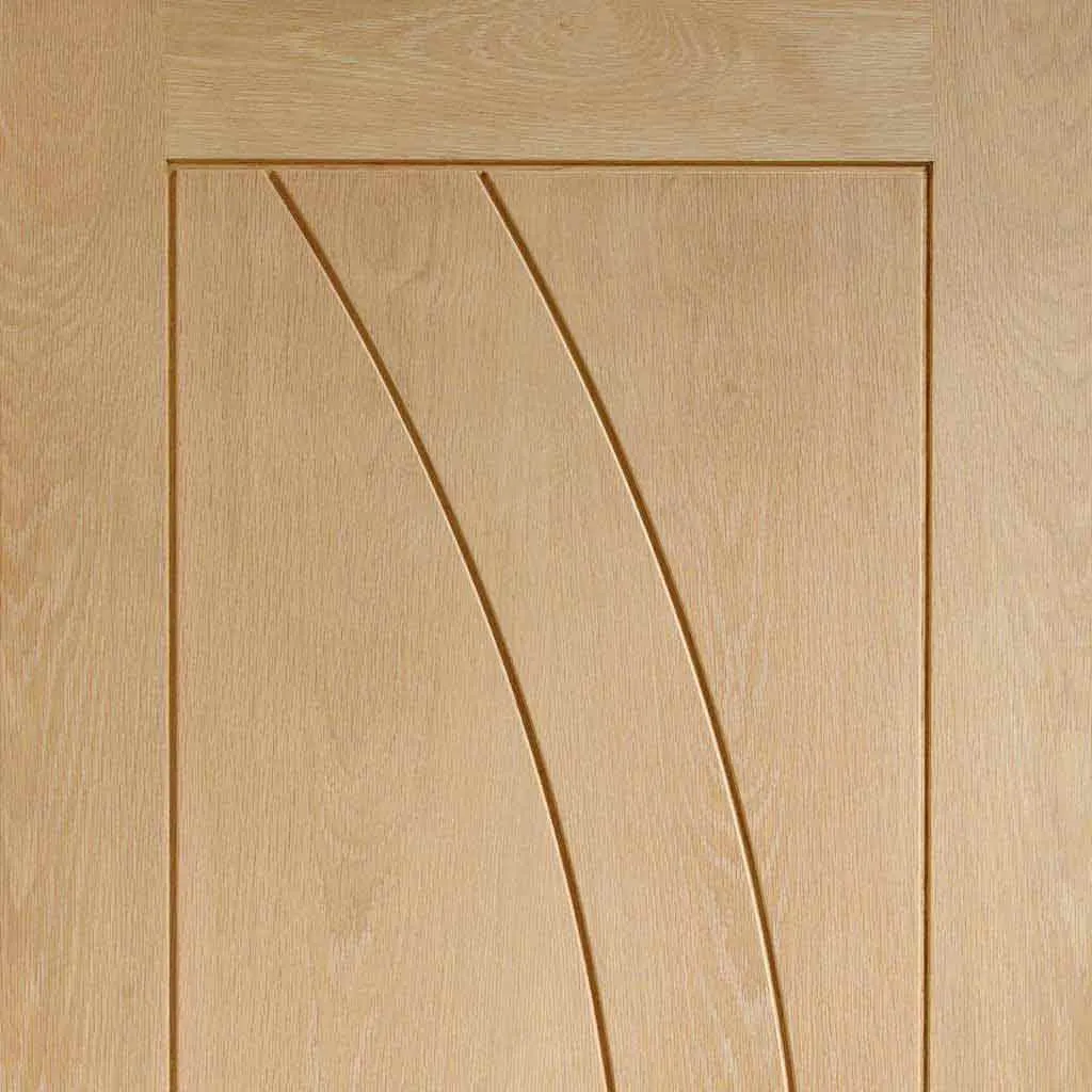 Bespoke Pass-Easi Salerno Oak Flush - 4 Sliding Doors and Frame Kit - Prefinished