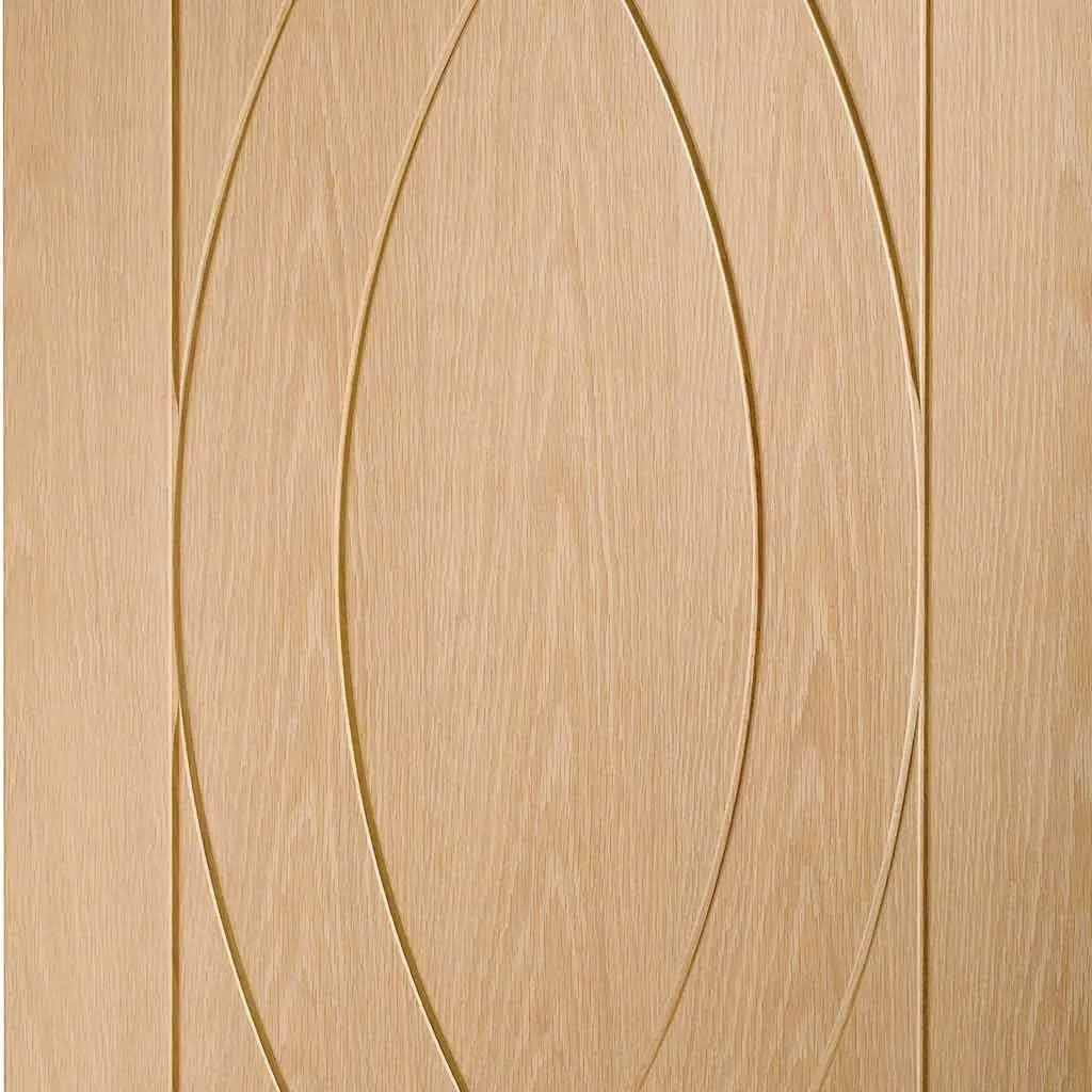 Bespoke Pass-Easi Treviso Oak Flush - 2 Sliding Doors and Frame Kit