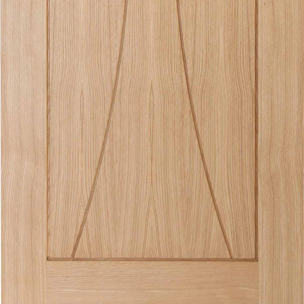 Bespoke Pass-Easi Verona Oak Flush - 4 Sliding Doors and Frame Kit - Prefinished