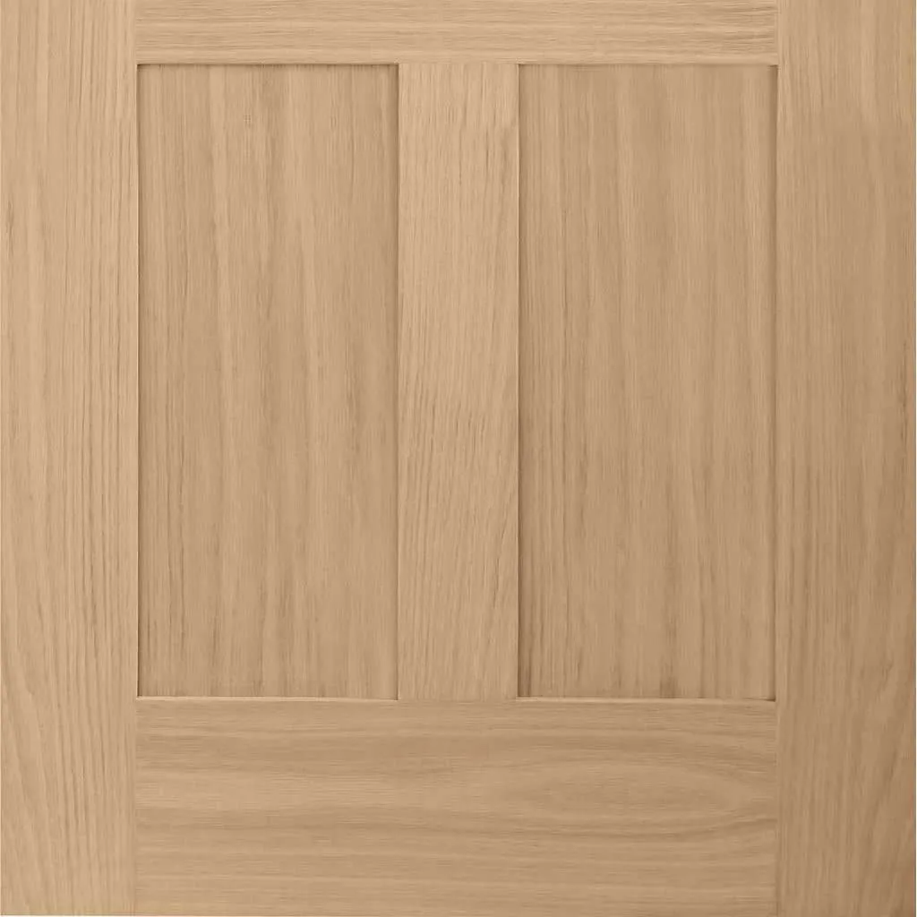 Bespoke Pass-Easi Victorian 4P Oak Shaker - 3 Sliding Doors and Frame Kit