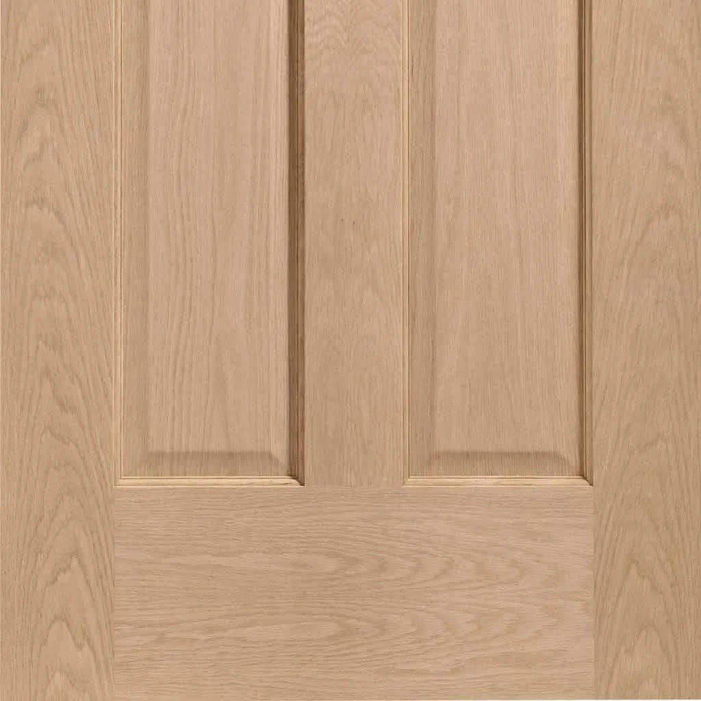 Bespoke Pass-Easi Victorian Oak 4 Panel - 2 Sliding Doors and Frame Kit - Prefinished