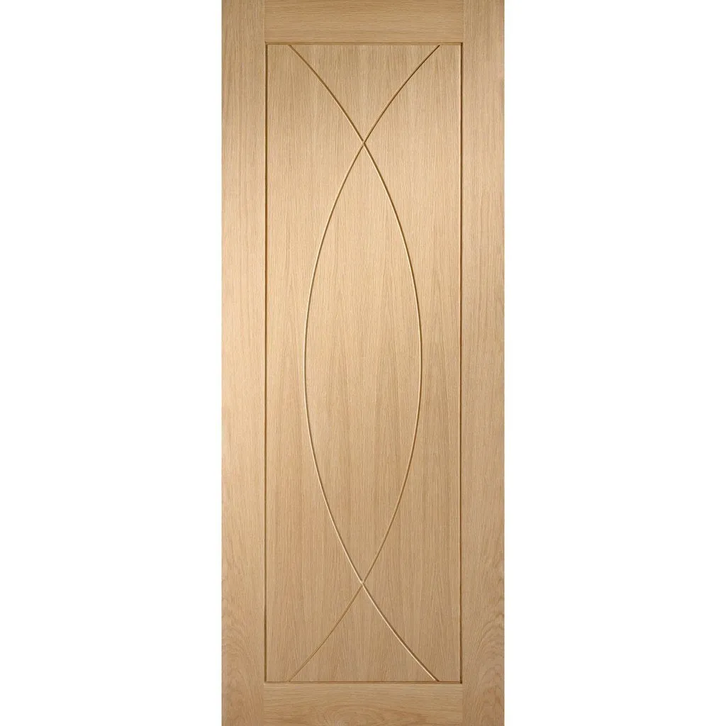 Bespoke Pesaro Oak Flush 4 Door Maximal Wardrobe and Frame Kit - Prefinished