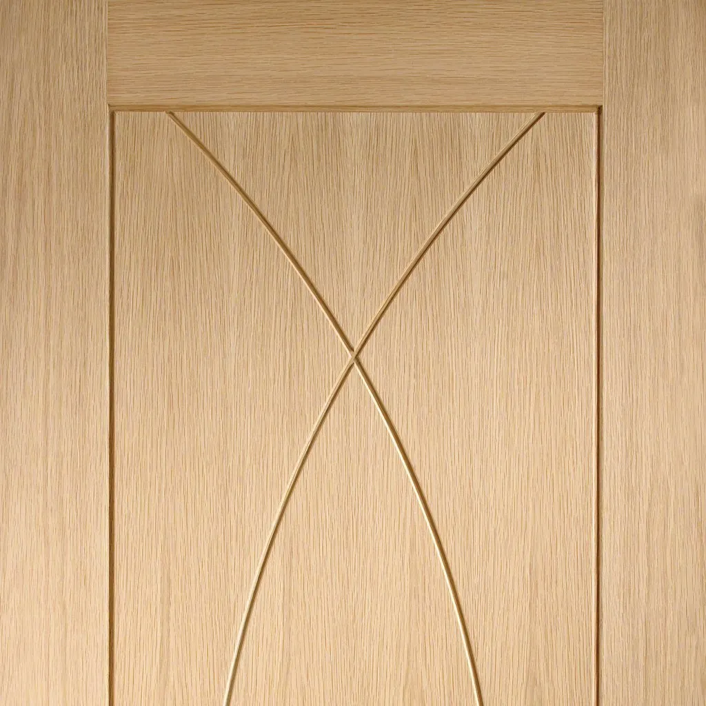 Bespoke Pesaro Oak Flush Double Pocket Door