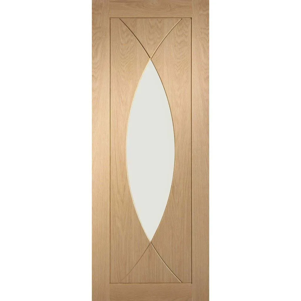 Bespoke Pesaro Oak Glazed 2 Door Maximal Wardrobe and Frame Kit - Prefinished