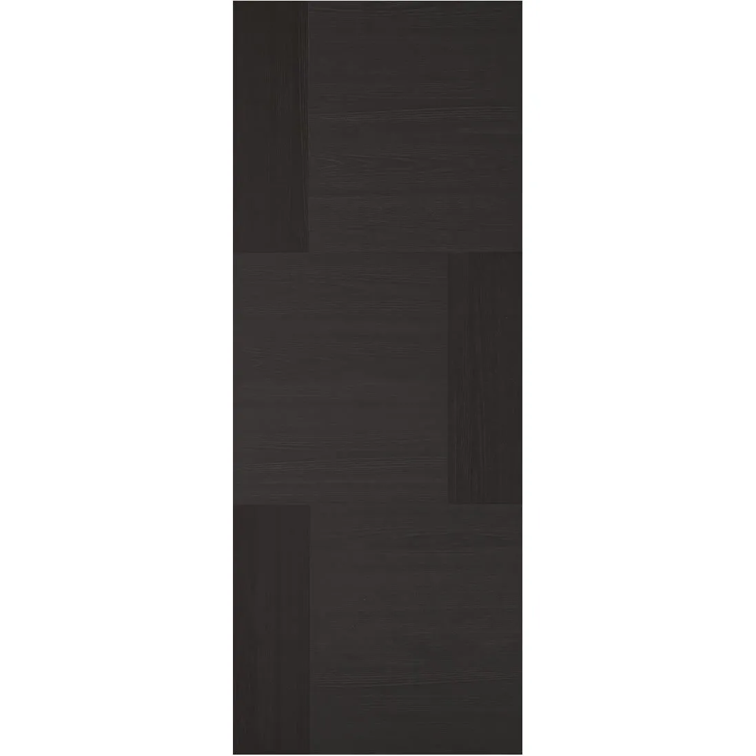 Bespoke Seis Charcoal Black Flush Single Pocket Door - Prefinished