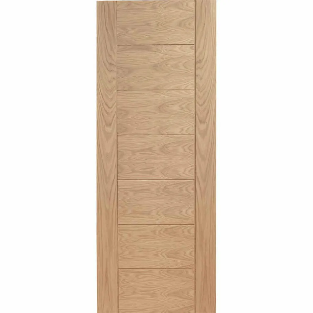 Bespoke Thrufold Palermo Flush Oak Folding 3 1 Door - Panel Effect