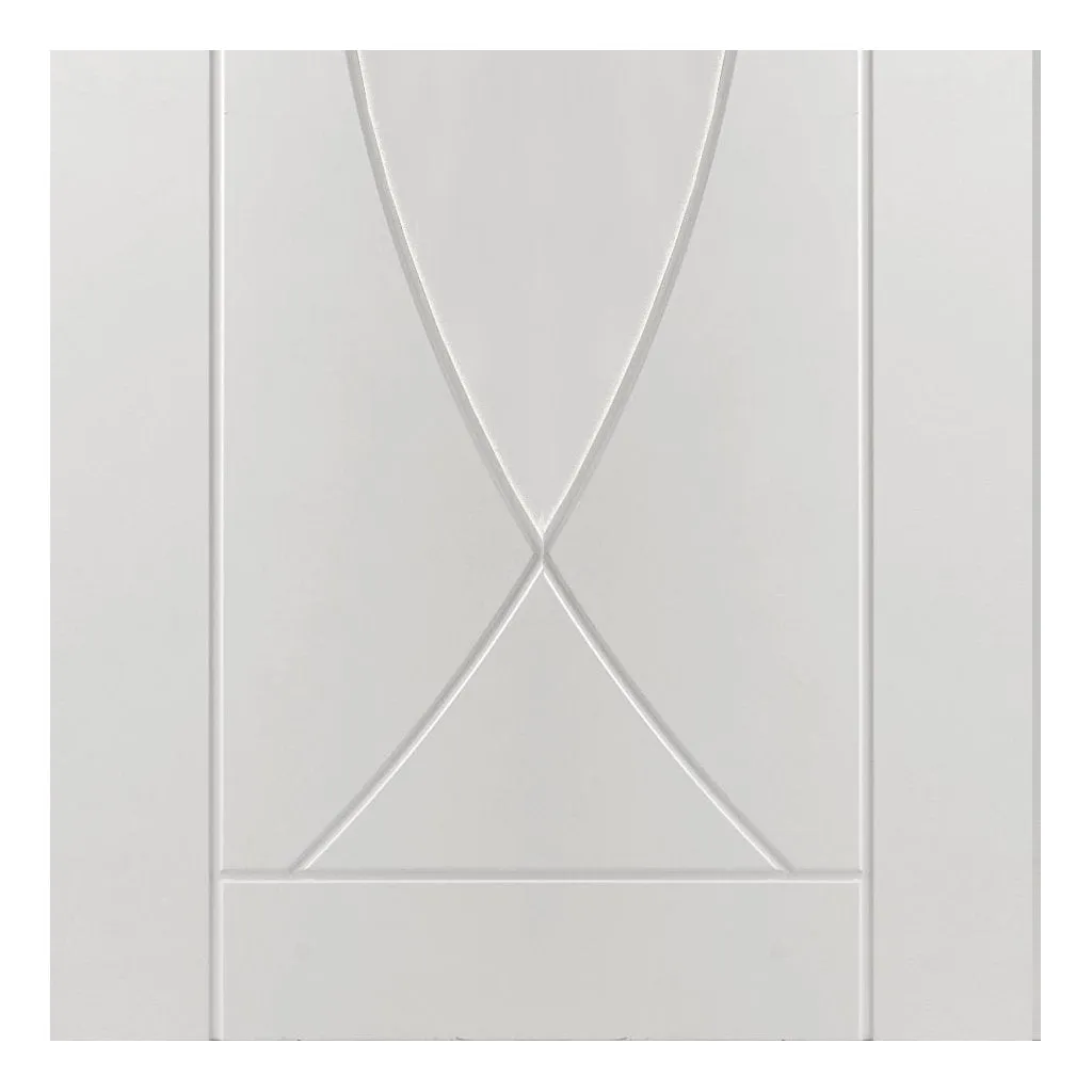 Bespoke Thrufold Pesaro White Primed Flush Folding 3 2 Door