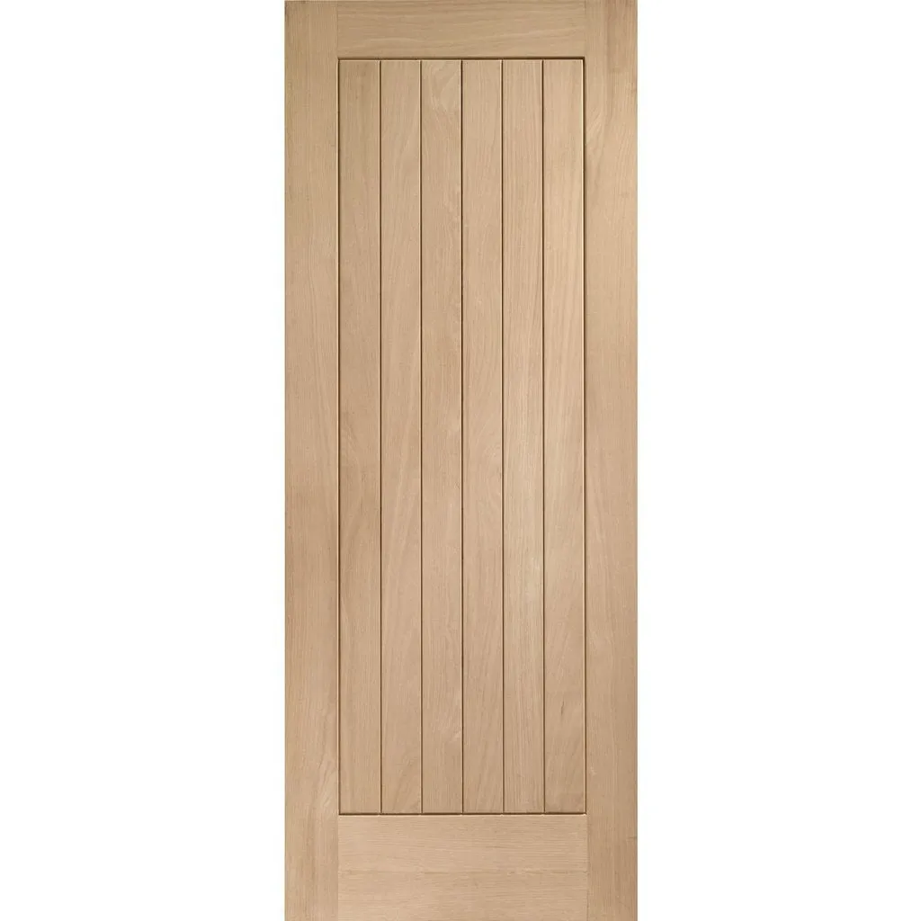 Bespoke Thrufold Suffolk Oak Folding 2 1 Door - Vertical Lining