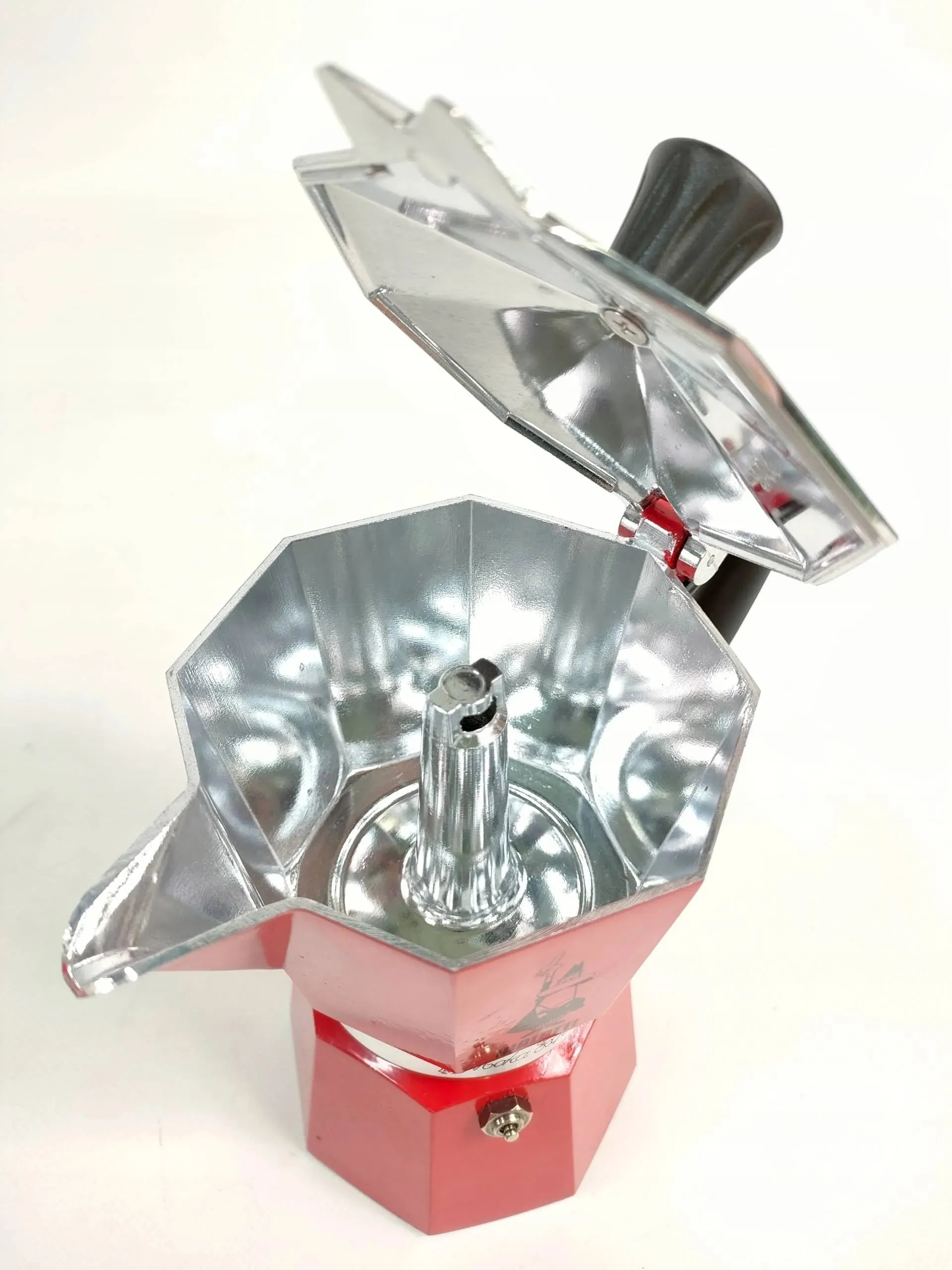 Bialetti Moka Express Stovetop Espresso Maker – 6 Cup – Red