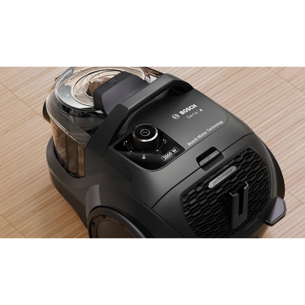 Bosch Serie 4 Bagged Vacuum Cleaner BGS21WBAGB Black 2000W