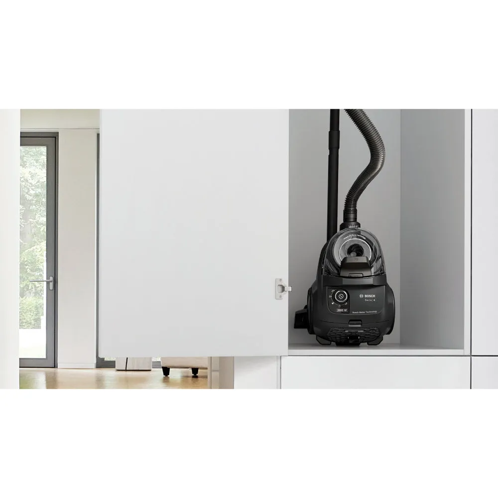 Bosch Serie 4 Bagged Vacuum Cleaner BGS21WBAGB Black 2000W