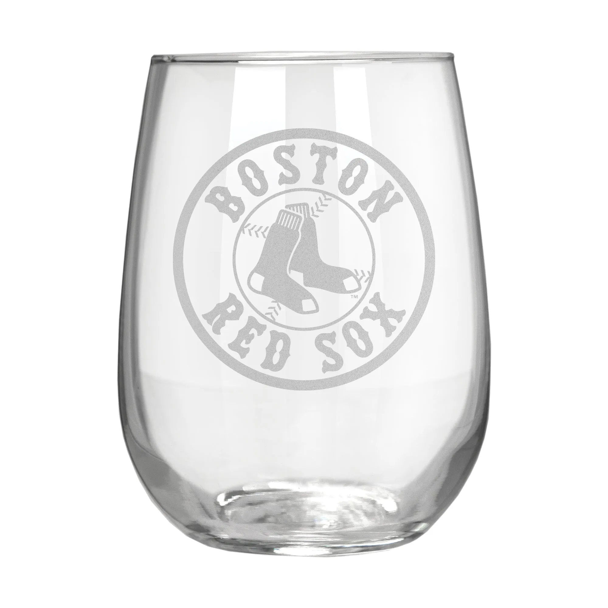 Boston Red Sox 17 oz. Stemless Wine Glass