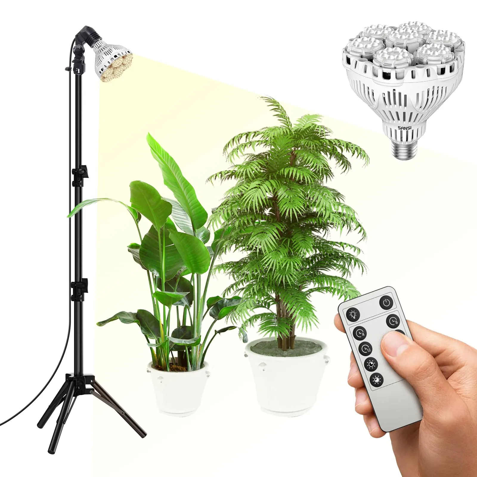 BR30 40W Adjustable Tripod Stand Grow Light with Remote Control (US ONLY)