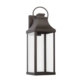 Bradford Night Sky Coastal Outdoor Wall Lantern - 24" Oiled Bronze