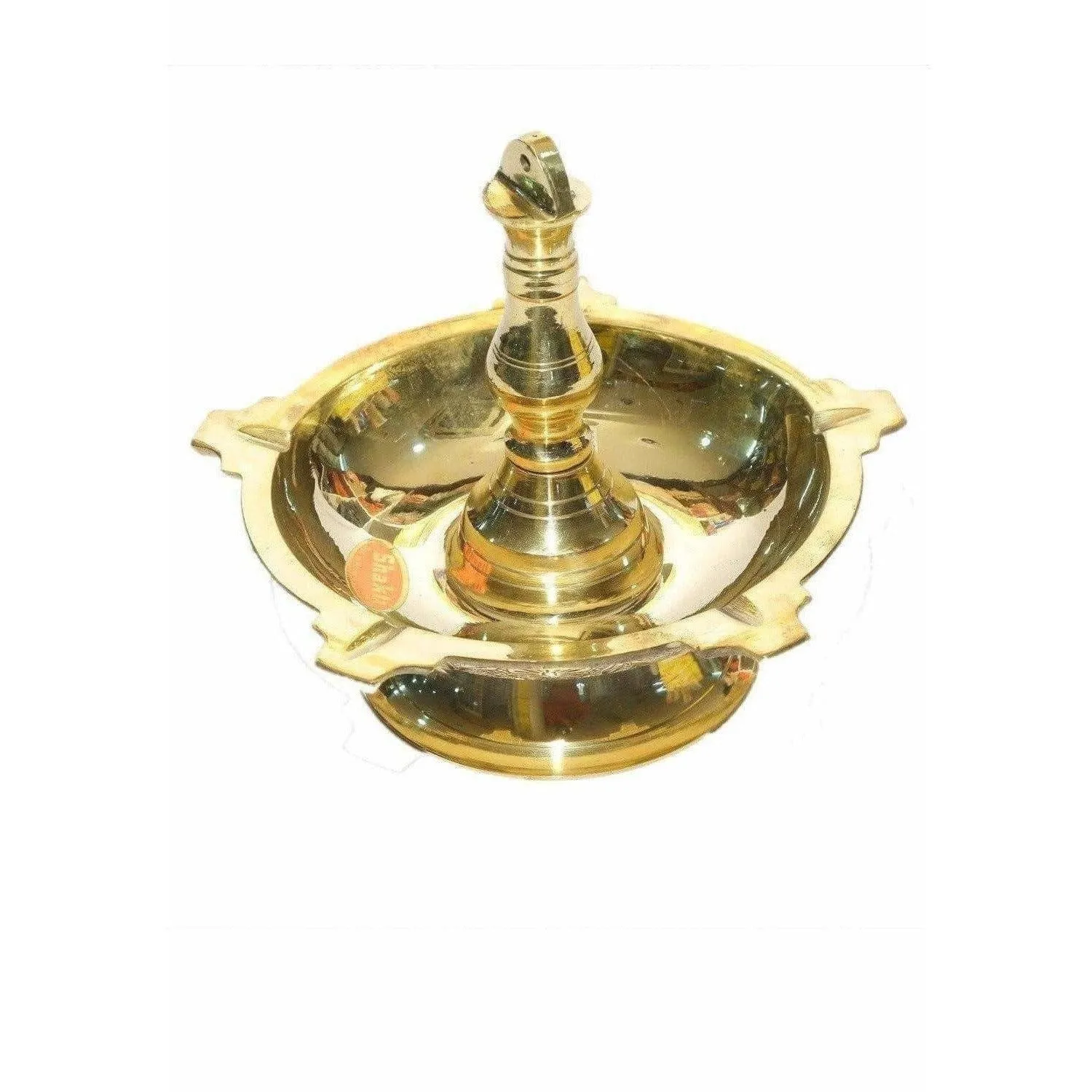 Brass Pooja Diya/ Lamp Stand  (Big Size) / Deepam Stand (Big Size)-1Step