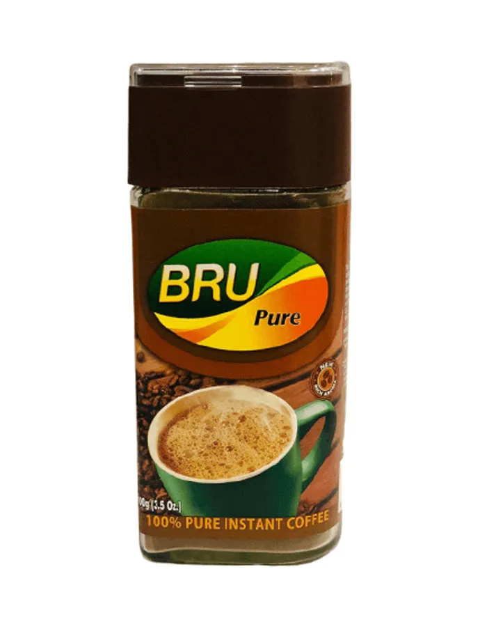 Bru Pure Coffee Glass Bottle 100gm