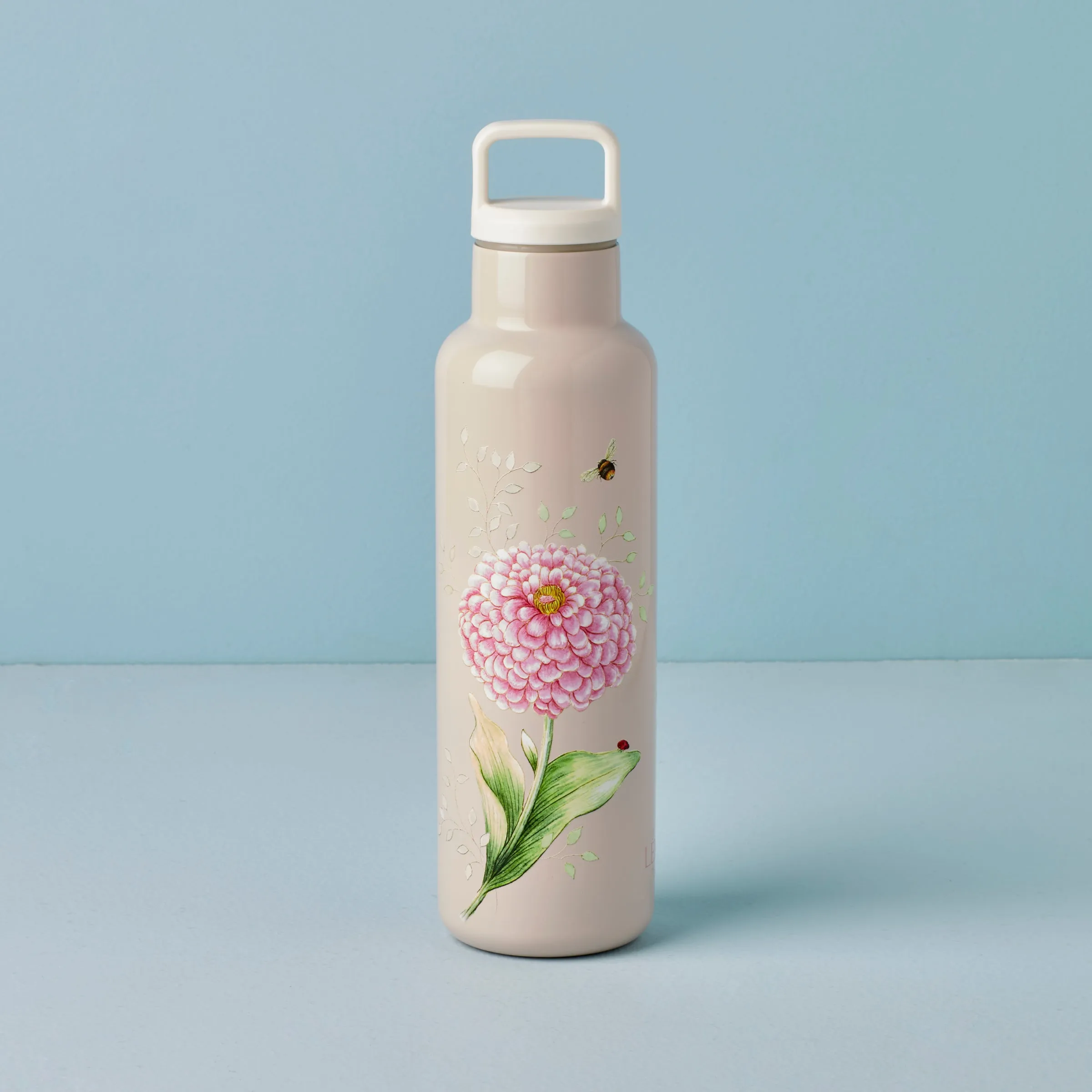 Butterfly Meadow Pink Insulated Water Bottle