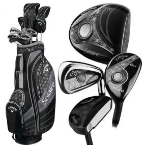 Callaway Solaire 11-Piece Cart Bag Package Set - Black - Ladies/Youth