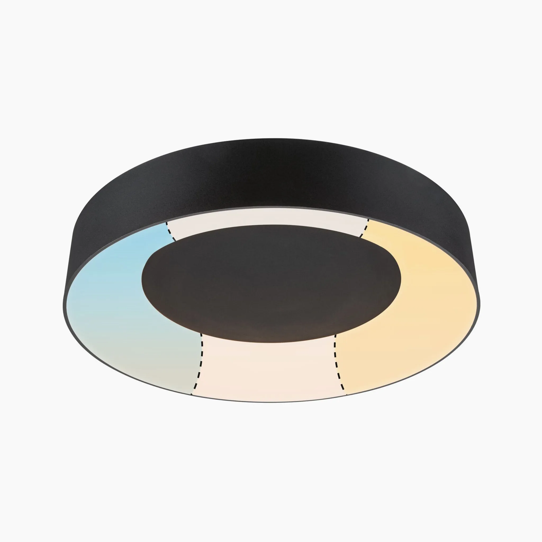 Casca 25W LED Switch 2100lm Ceiling Light in Black Matt