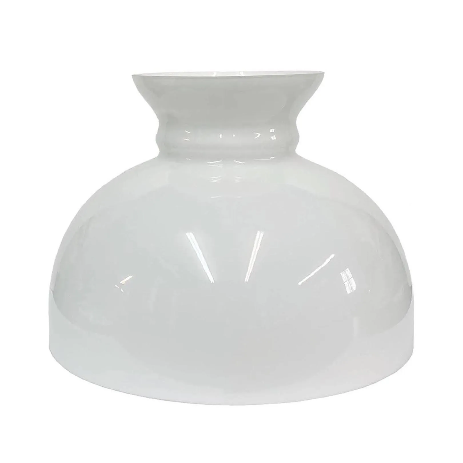 Cased White Glass Lamp Shade, 10 inch