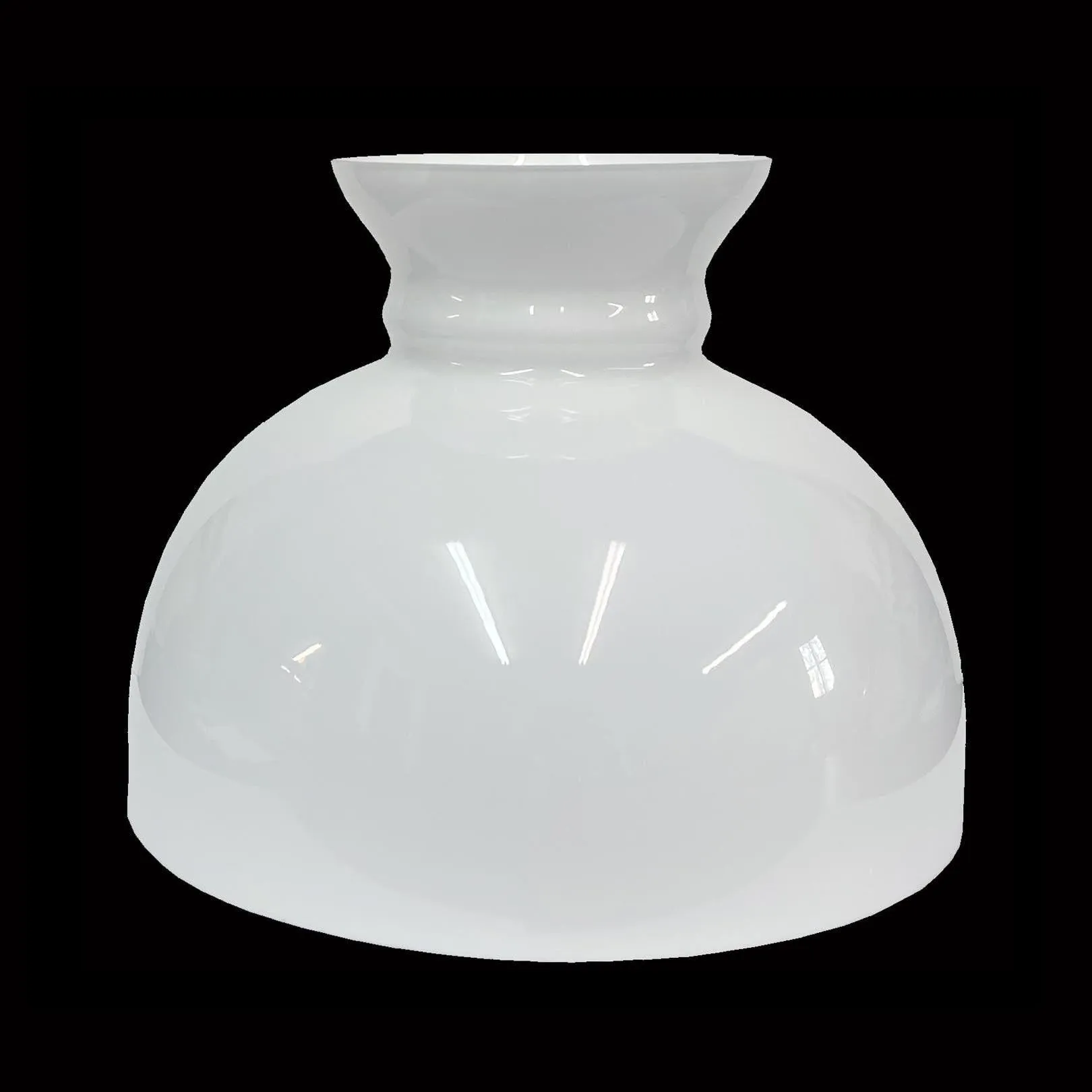 Cased White Glass Lamp Shade, 10 inch