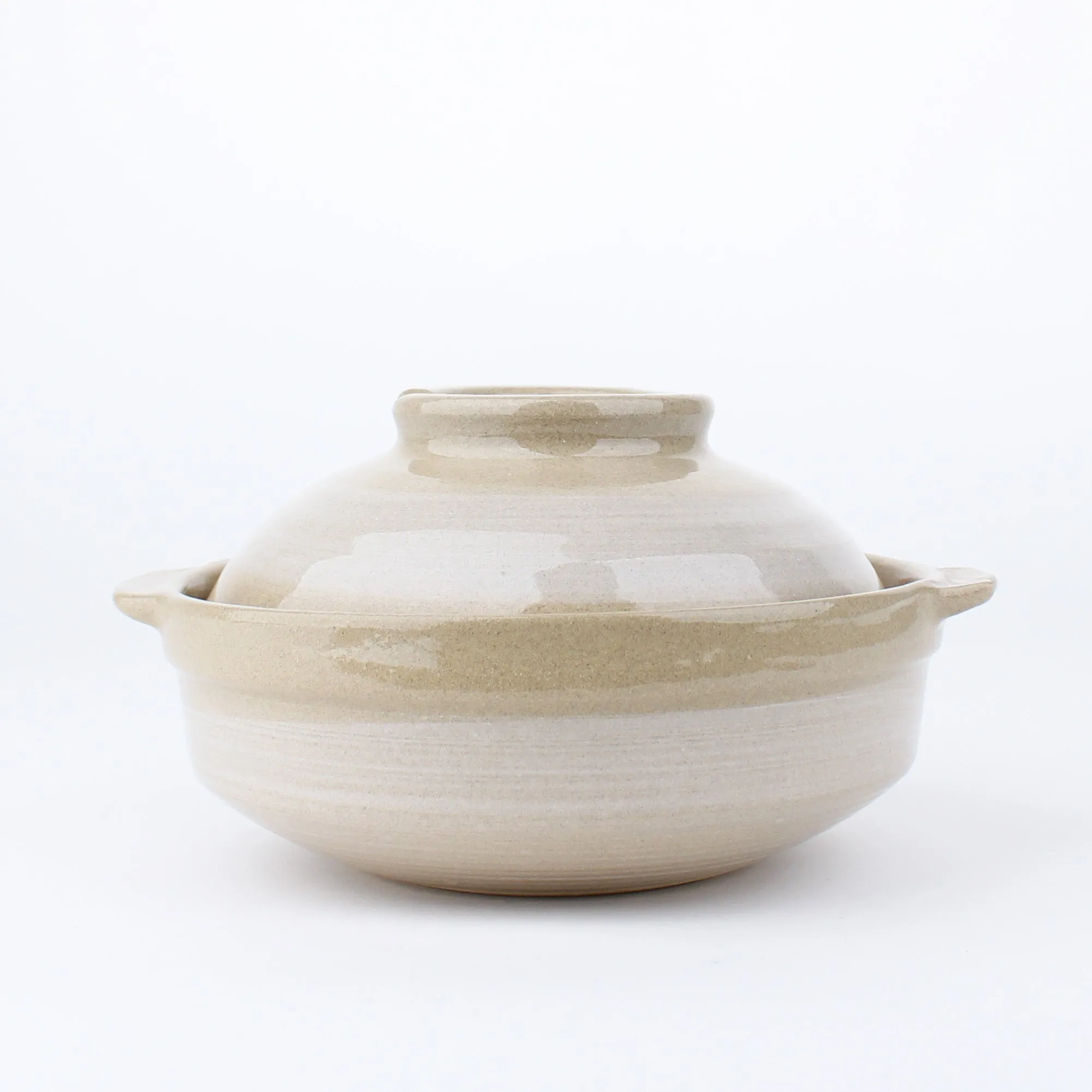 Ceramic Snow Brush Strokes Earthenware Pot (17cm)