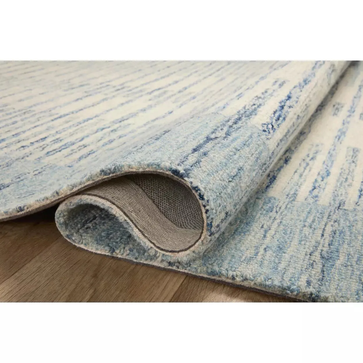 Chris Loves Julia Chris Ivory/Denim Rug