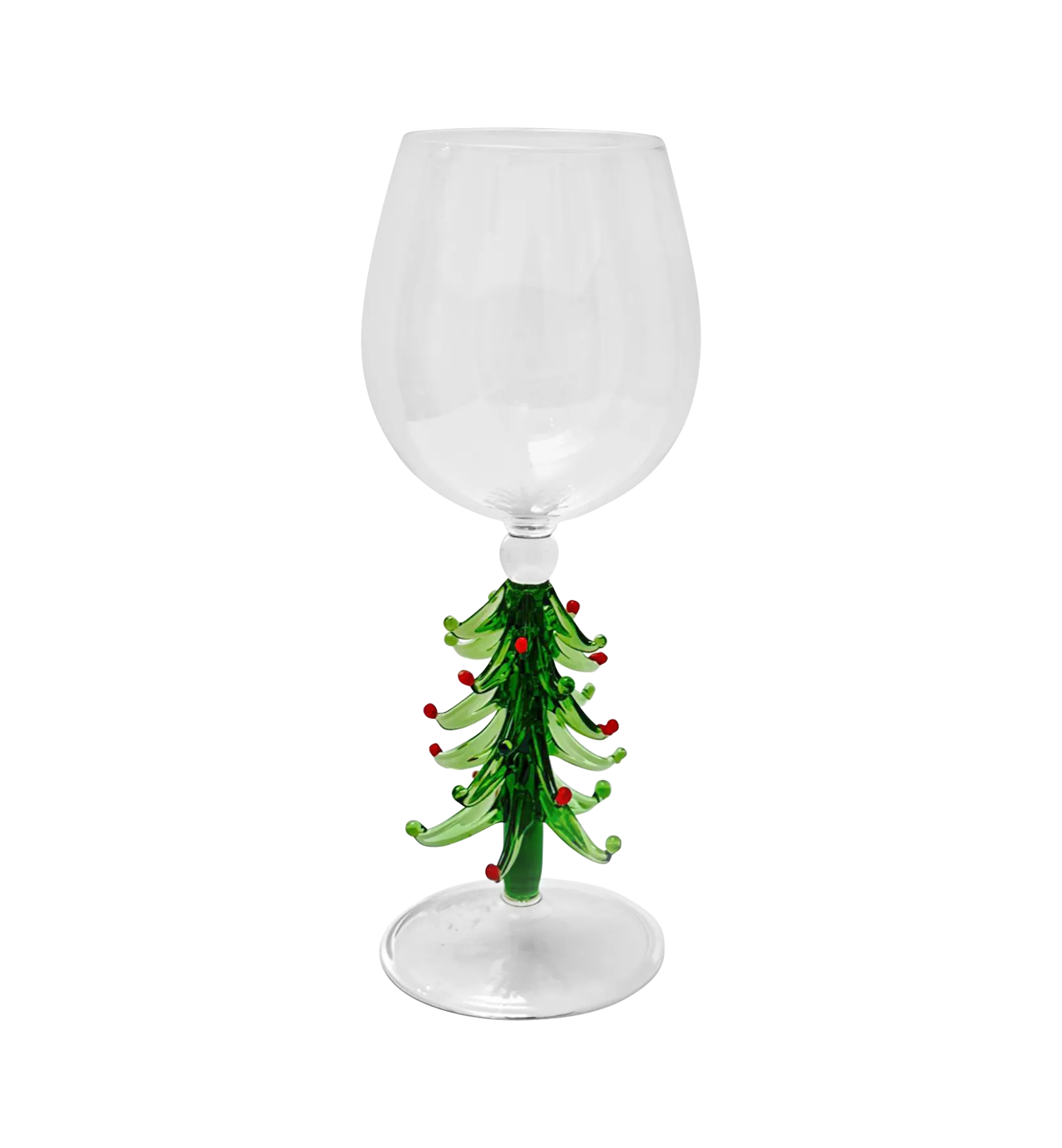 Christmas Tree Wine Glass