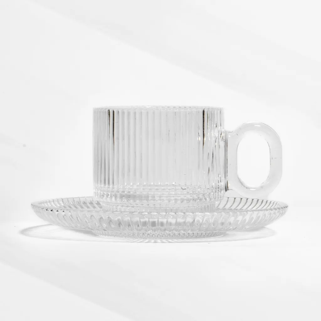 Classic Textured Tea Cup (12 Pieces Set)