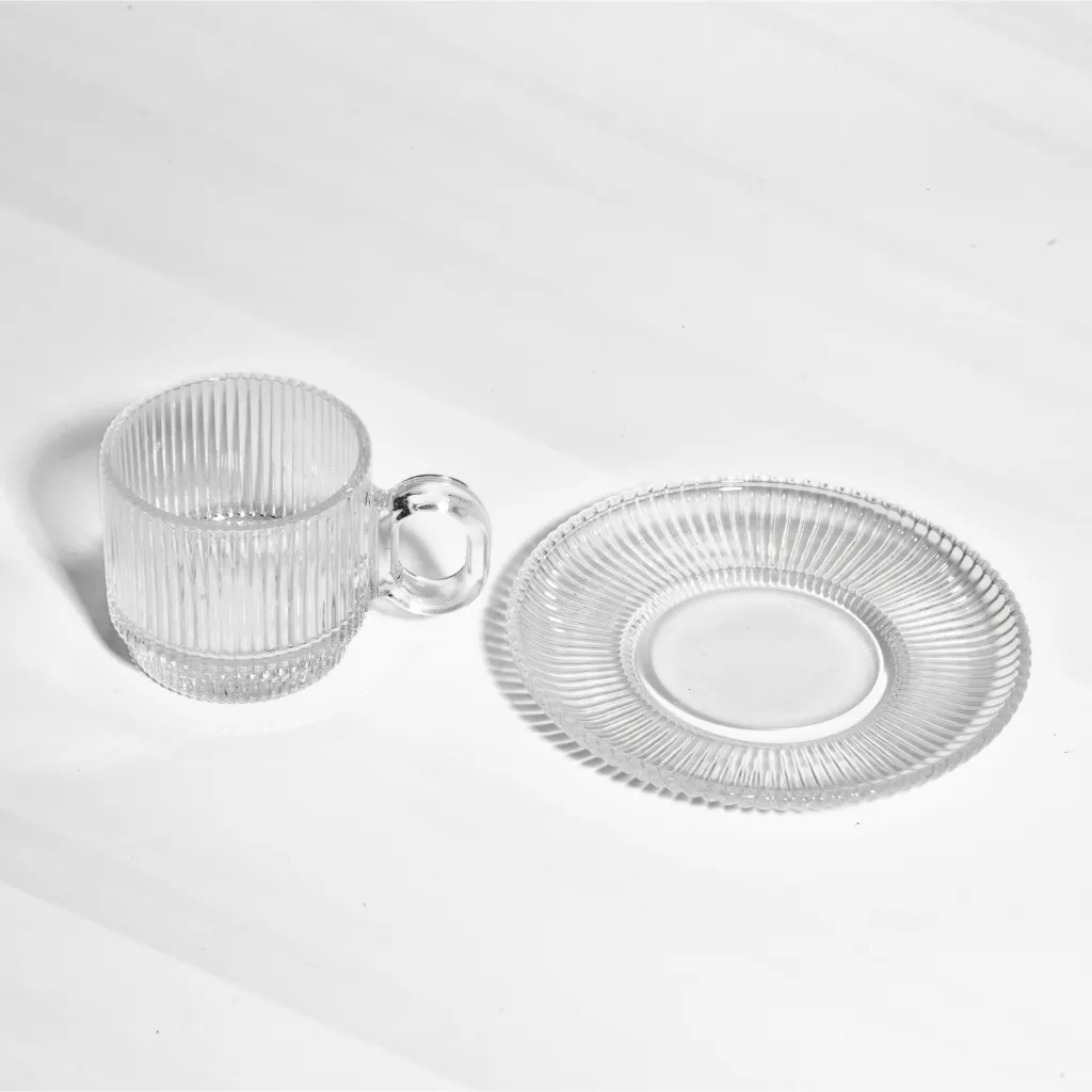 Classic Textured Tea Cup (12 Pieces Set)