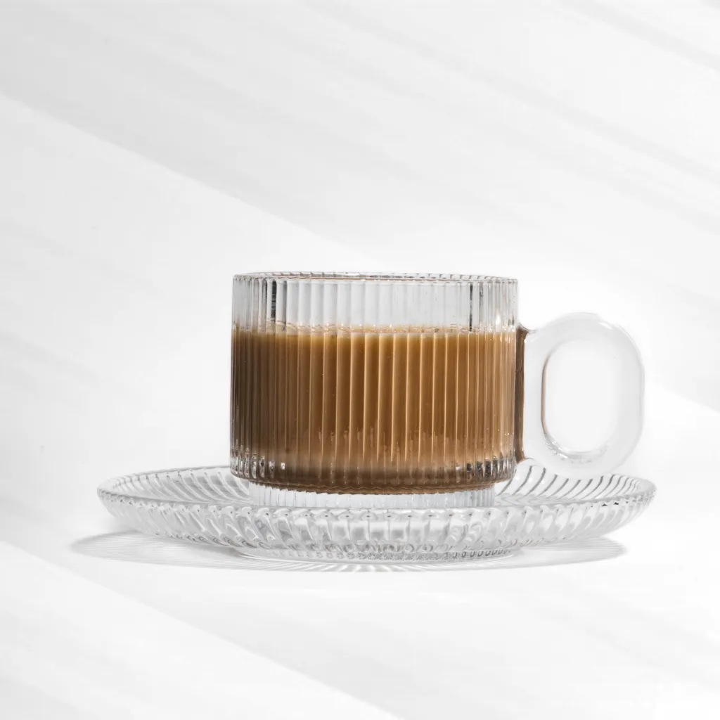 Classic Textured Tea Cup (12 Pieces Set)