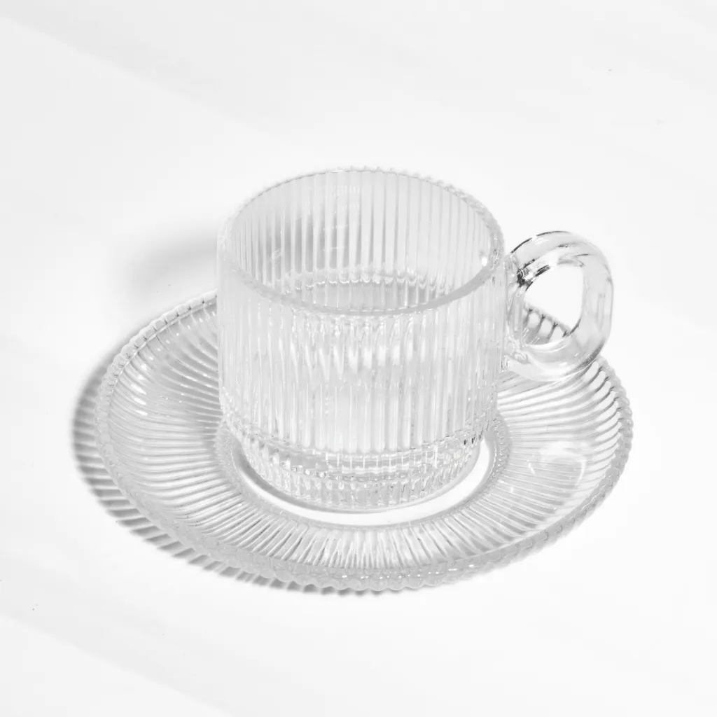 Classic Textured Tea Cup (12 Pieces Set)