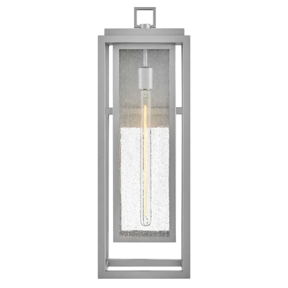 Clearwater Coastal Outdoor Wall Lantern - Extra Large 27" - Satin Nickel