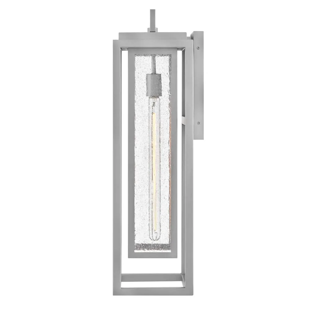 Clearwater Coastal Outdoor Wall Lantern - Extra Large 27" - Satin Nickel