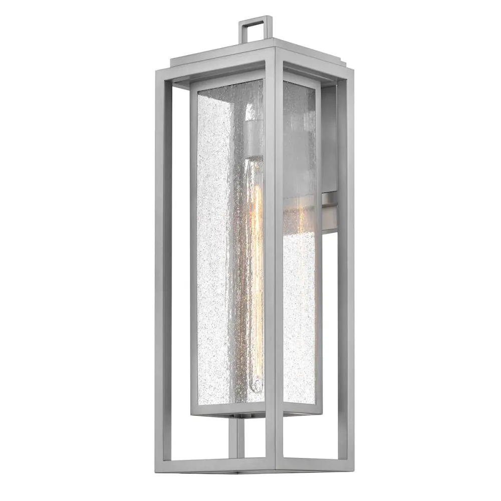 Clearwater Coastal Outdoor Wall Lantern - Extra Large 27" - Satin Nickel