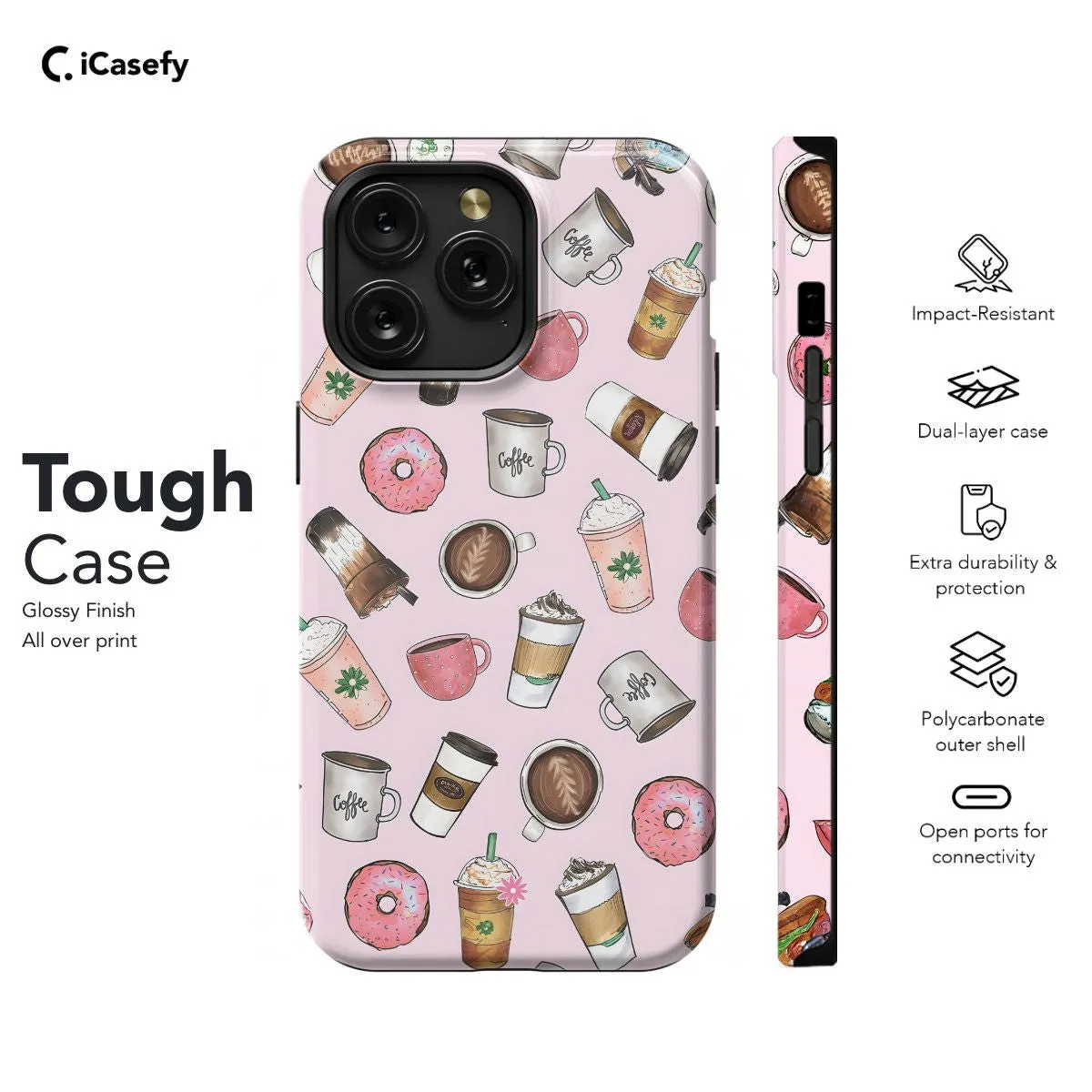 Coffe Cup Mug Collage Phone Case iPhone Samsung Pixel & More