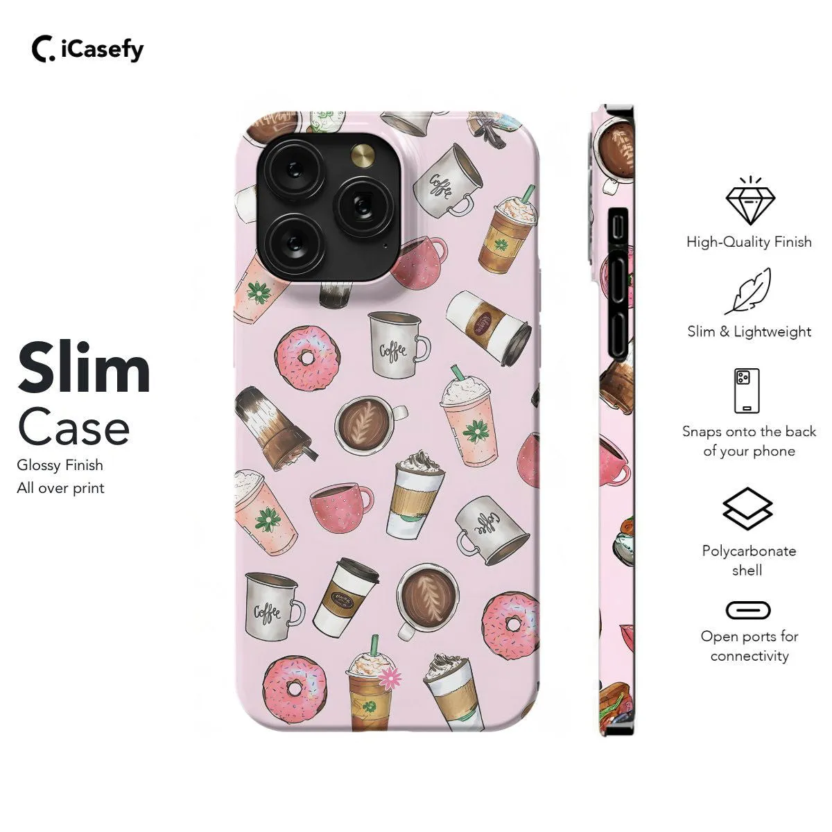 Coffe Cup Mug Collage Phone Case iPhone Samsung Pixel & More