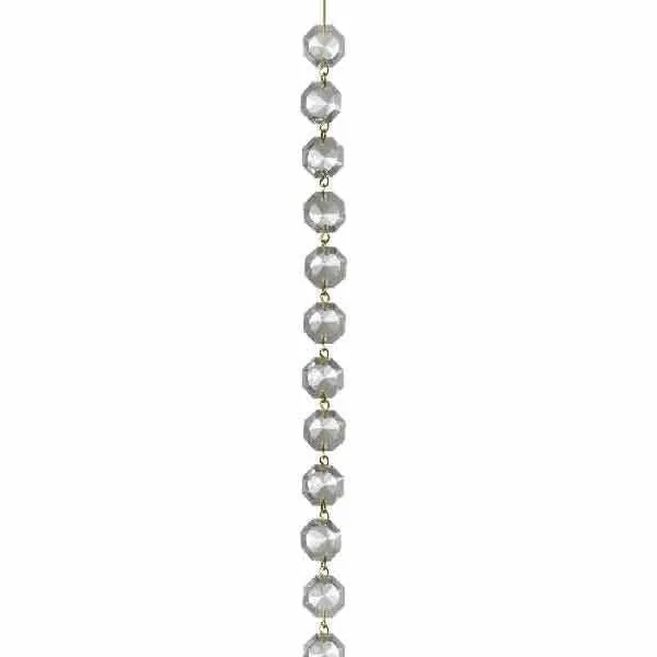 Crystal Lamp Chain, Brass Pin