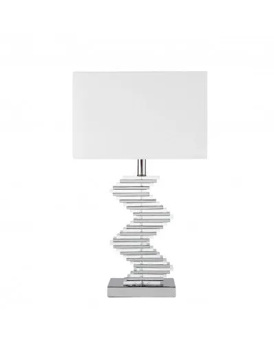 Crystal Two Tone Pave Table Lamp - 1 lighting Settings 27 inch