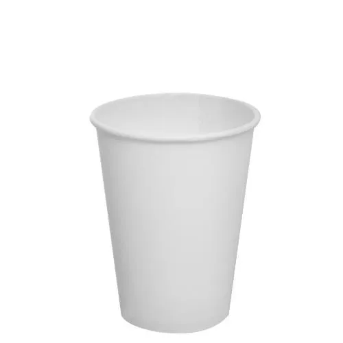 Custom Paper Coffee Cups Wholesale - 12oz paper coffee cups - White (90mm) - 30,000 cups