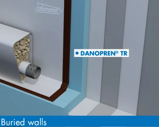 DANOPREN TR XPS 300 Rigid Extruded Polystyrene 1250mm x 600mm x 80mm