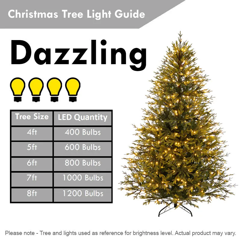 Dewdrop Fairy Christmas Lights Multifunction Amber Indoor 400 LED - 19.95m