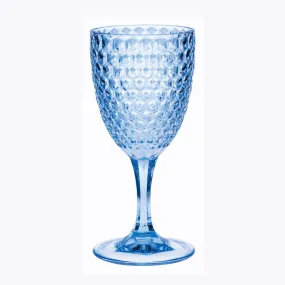 Diamond Cut Plastic Unbreakable Red Wine Glasses