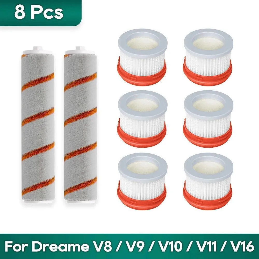 Dreame Vacuum Cleaner Kit: Enhanced Cleaning with Soft Roller and Hepa - V8/V9/V10 Compatibility