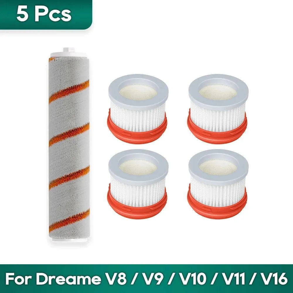 Dreame Vacuum Cleaner Kit: Enhanced Cleaning with Soft Roller and Hepa - V8/V9/V10 Compatibility