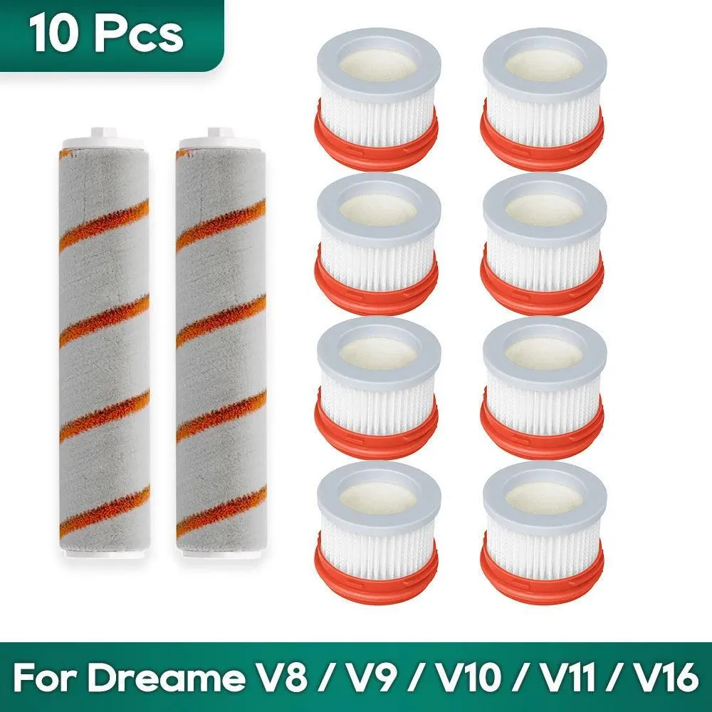 Dreame Vacuum Cleaner Kit: Enhanced Cleaning with Soft Roller and Hepa - V8/V9/V10 Compatibility