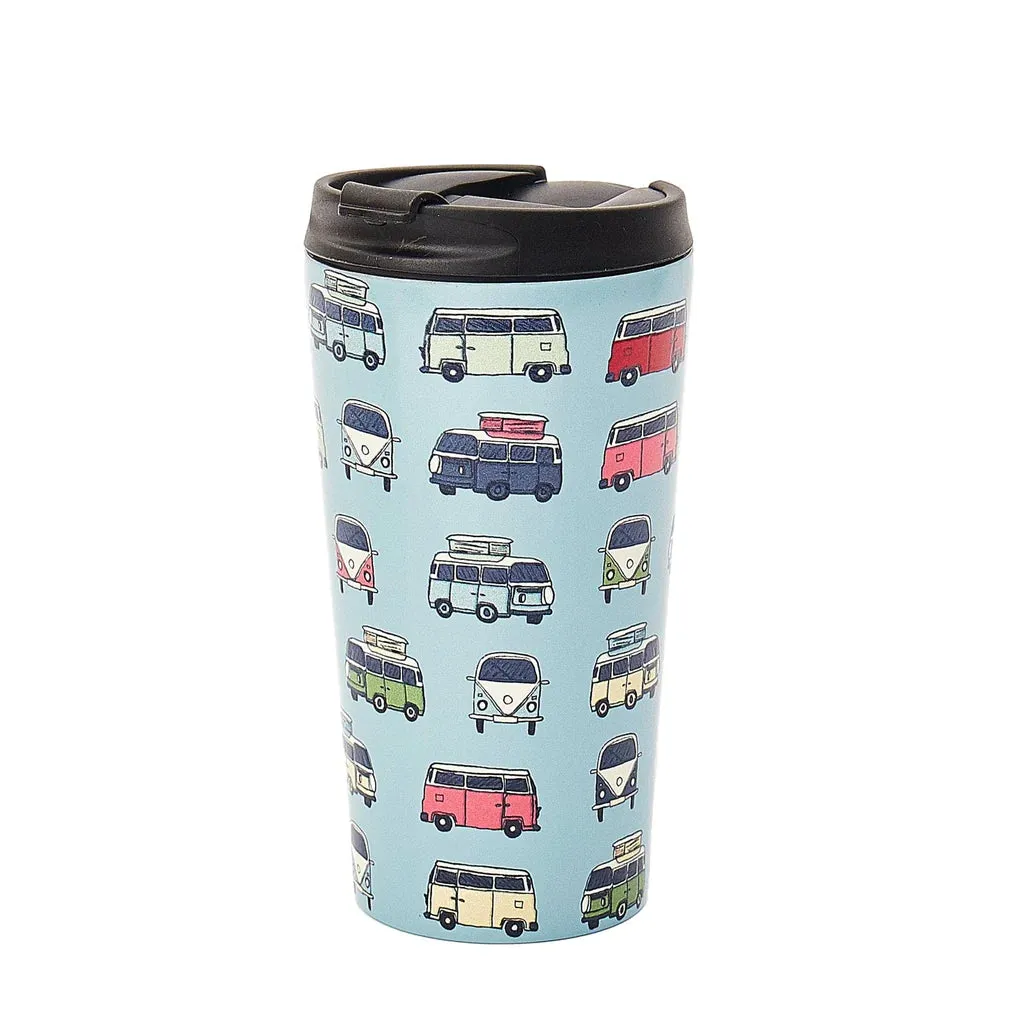 Eco Chic Blue Campervan Thermal Cup